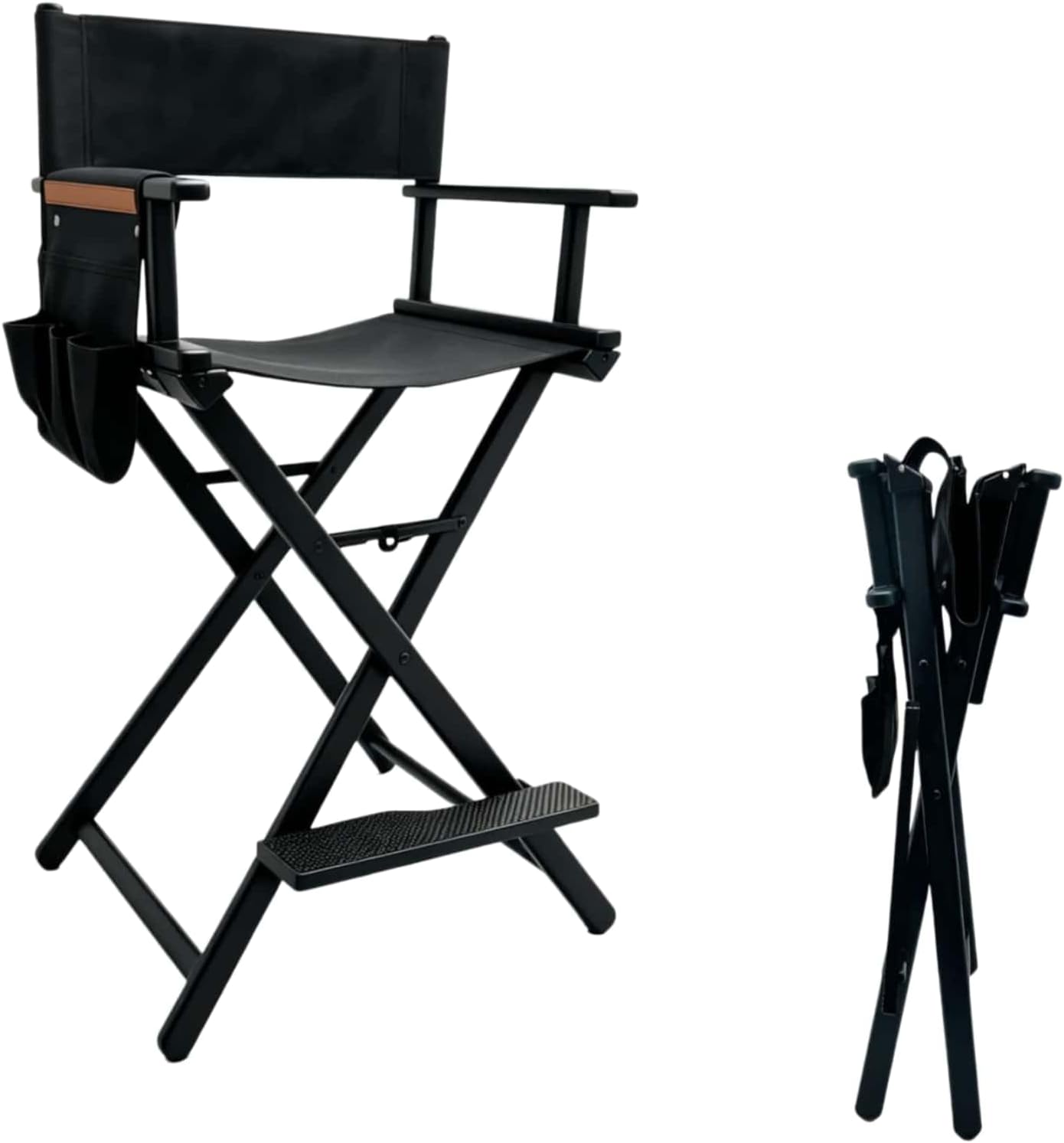 Outdoor Camping High Chair - Hoher Regiestuhl, tragbarer Aluminium-Klappstuhl für Visagisten,