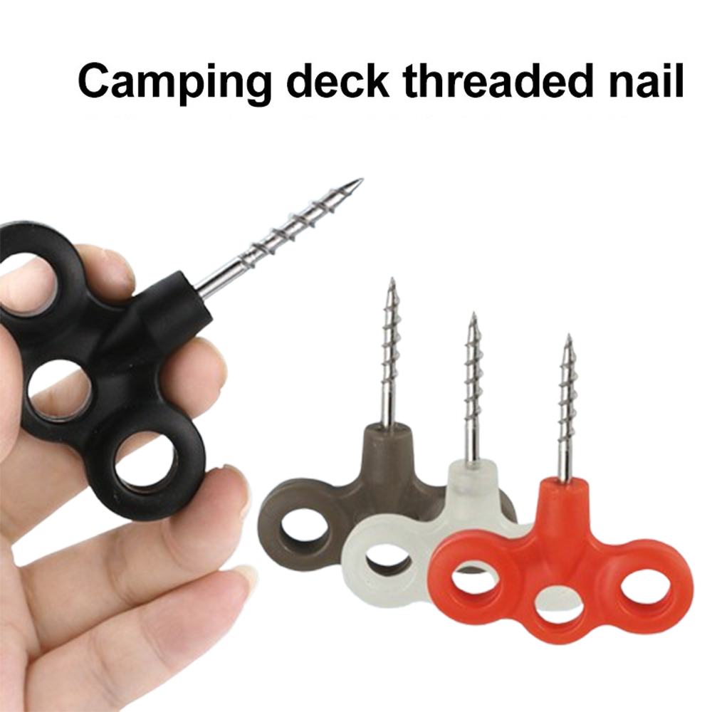 Outdoor Camping Decke - 2 Stück Camping Deck Gewinde Nagel