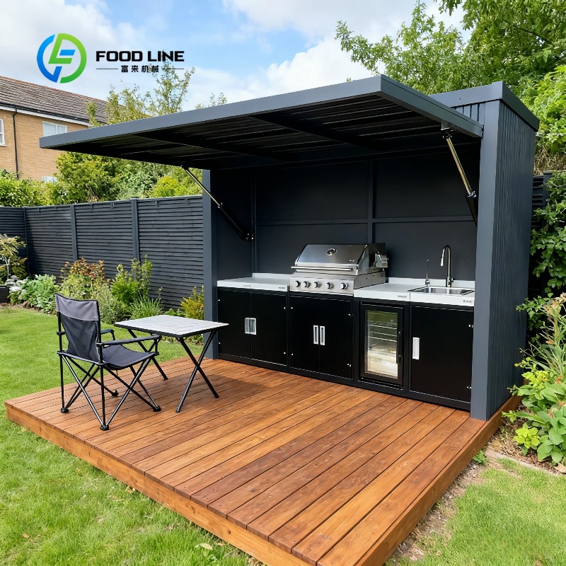 Outdoor Camping Kitchen - Maßgefertigte Zusammenklappbare Outdoor-Mobilküche mit Kochfeld-Kombination Rostfreies
