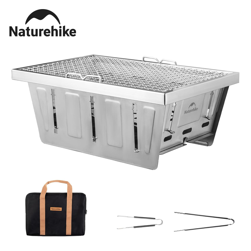 Outdoor Camping Cooking Table - Naturehike Camping-Holzkohlegrill für IGT-Tisch, tragbarer zusammenklappbarer