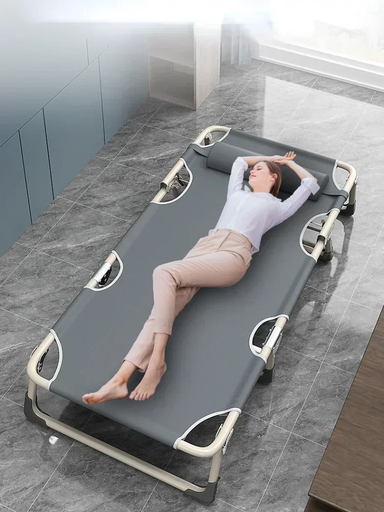 Outdoor Camping Recliner - Büro-Lunch-Stuhl, klappbarer Liegestuhl, doppelt nutzbar, verstellbarer,