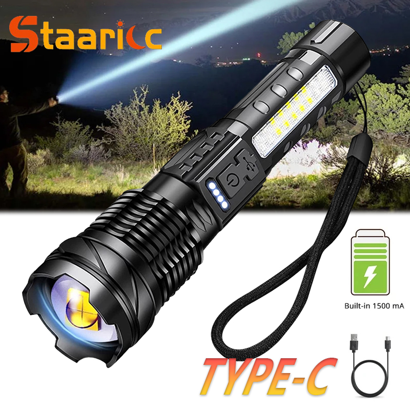 Outdoor Camping Lamp - Leistungsstarke XHP50 LED-Taschenlampe, wasserdicht, 18650 Taschenlampe