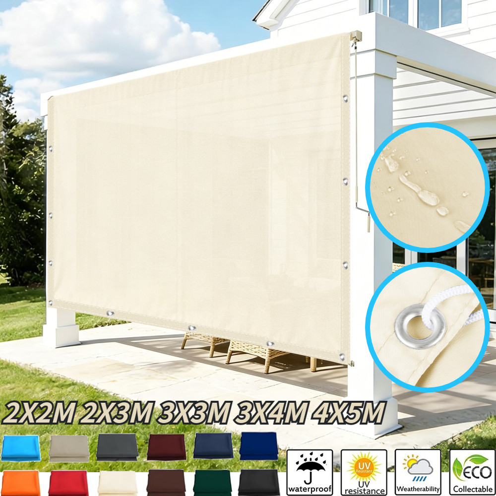 Outdoor Camping Awning - 5x4m 4x3m 3x2m Garten-Sonnensegel Wasserdichtes Netz-Zelt