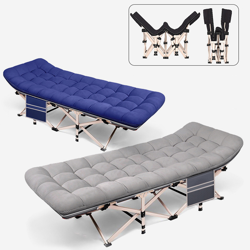 Outdoor Camping Mattress - Outdoor-Bergcamping-Matratze in Grau-Marineblau, verdickte Perlmutt-Matratze, tragbares
