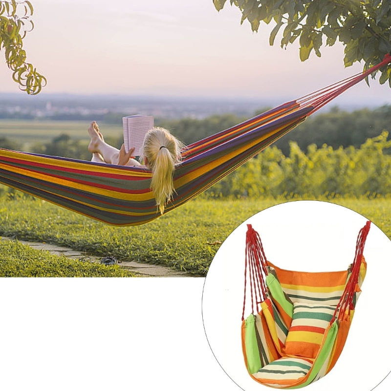 Outdoor Camping High Chair - Ergonomischer Hängesessel mit abnehmbaren Kissen und