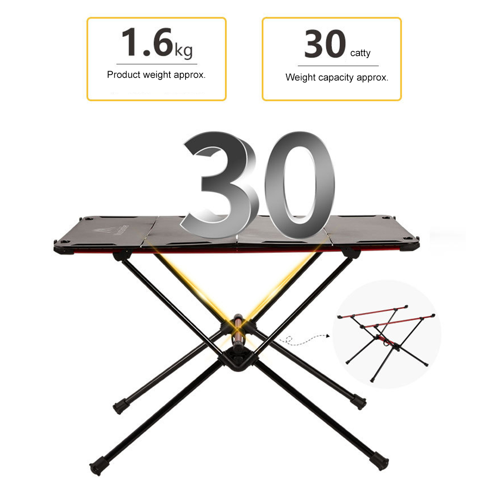 Outdoor Camping Cooking Table - Klappbarer Campingtisch Leichter Outdoor-Klapptisch aus Aluminiumlegierung