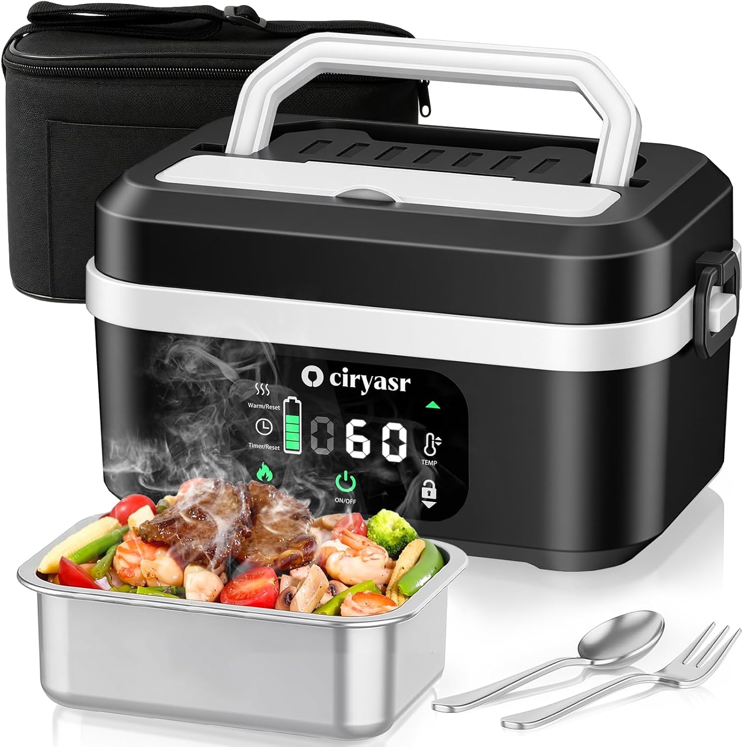 Outdoor Camping Activities - Leistungsstarke elektrische Lunchbox, 1,35 l, 20000
