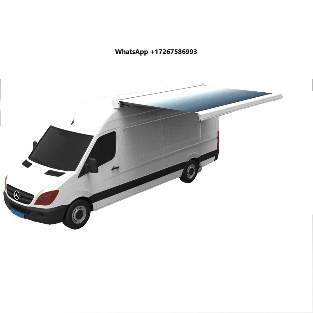 Outdoor Camping Awning - Robuster Rahmen Vollkassetten-Camping-Außensonnenschutz Wohnmobil-Dachmarkise