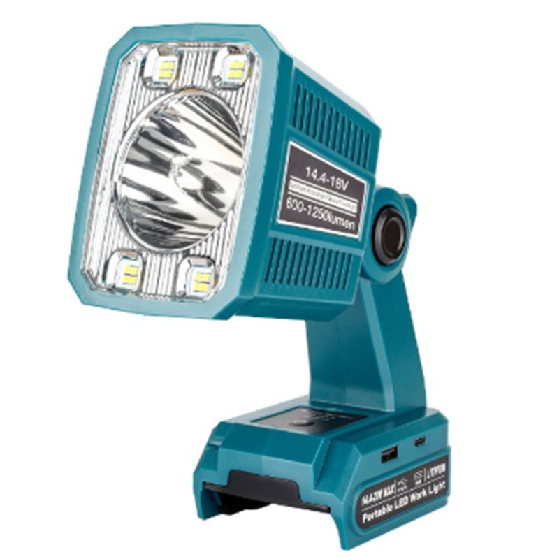 Outdoor Camping Jobs - AB46-Außenlampe 14,4-20V Li-Akku 18W Baustellenleuchte Kabellose