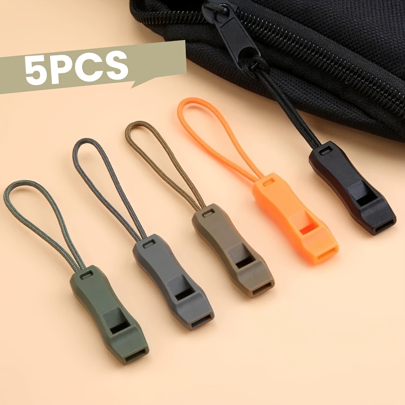 Outdoor Camping Outfit - 5er-Pack tragbares Mini-Pfeifen-Set mit Tragegurt und