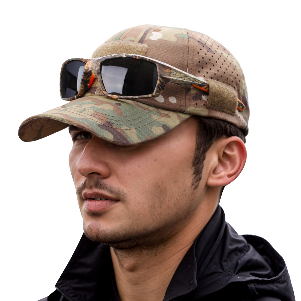 Zd Outdoor Camping - Atmungsaktive Camouflage-Baseballkappe, UV-Sonnenschutz, Hut für Outdoor-Sportarten,