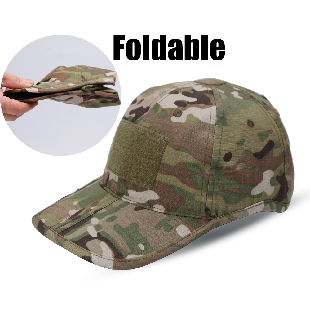 Zd Outdoor Camping - Faltbare Camouflage Baseball Kappe Atmungsaktive Sonnenschutz