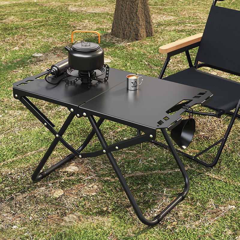 Outdoor Camping Activities - Tragbarer Outdoor-Klapptisch aus Karbonstahl – multifunktionaler
