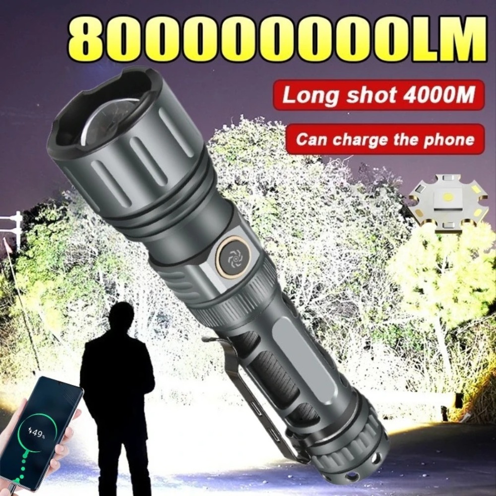 Outdoor Camping Lamp - Superhelle Taschenlampe Tragbare Wiederaufladbare LED-Lampe Taktische