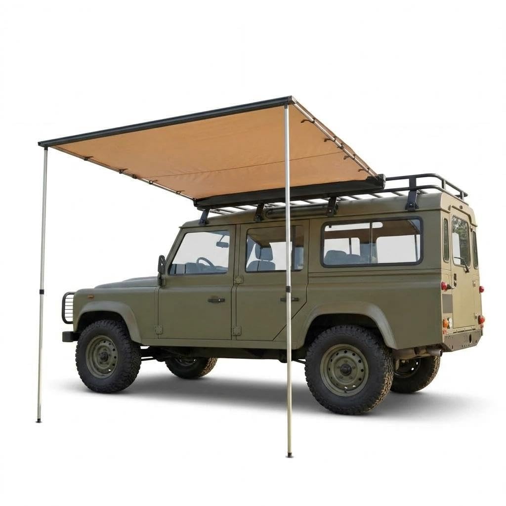 Outdoor Camping Awning - SUV-Truck-Van-Dachgepäckträger-Markise – Ausziehbarer Seiten-Sonnenschutz, UV50+ 600D