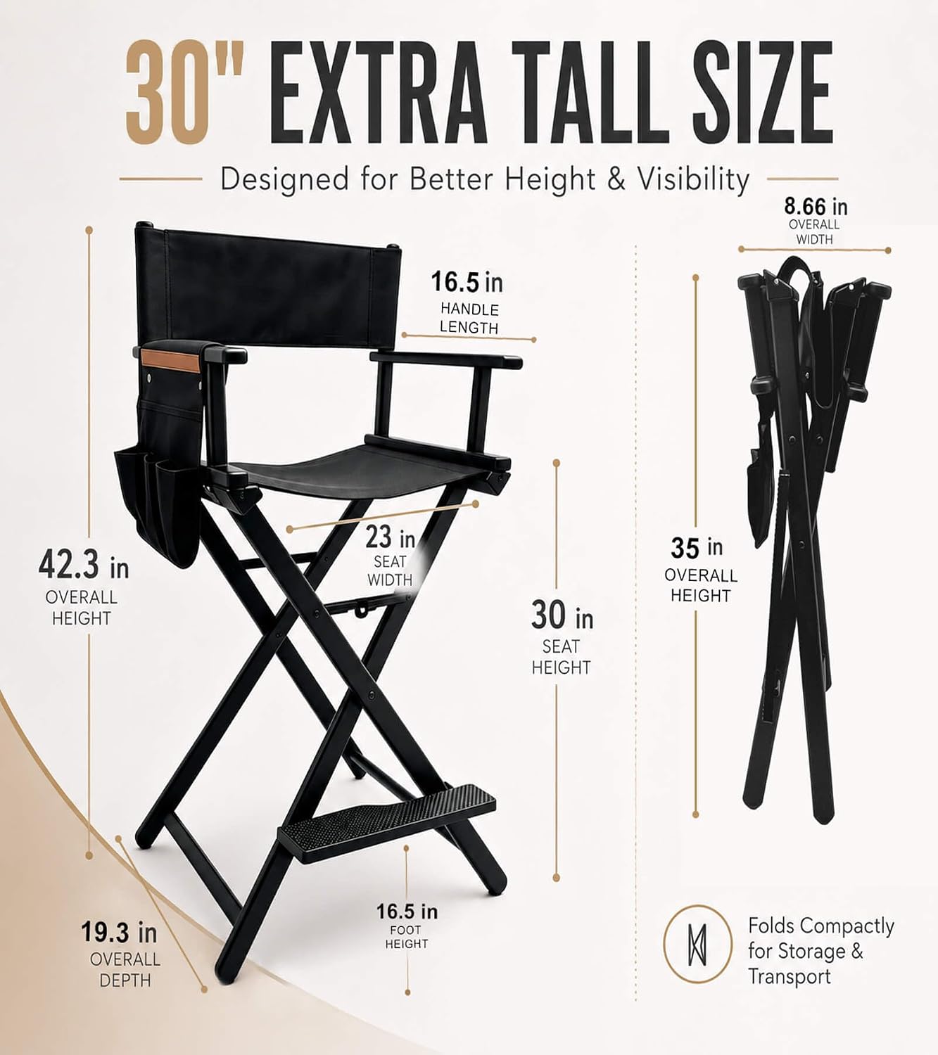 Hoher Regiestuhl, tragbarer Al – Outdoor Camping High Chair Bewertung und Preis