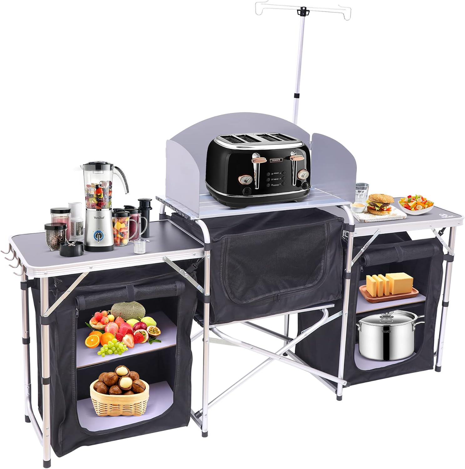 Klappbarer Camping-Küchentisch – Outdoor Camping Cooking Table Bewertung und Preis