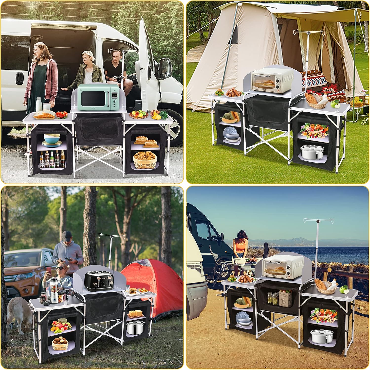 Klappbarer Camping-Küchentisch – Outdoor Camping Cooking Table Bewertung und Preis