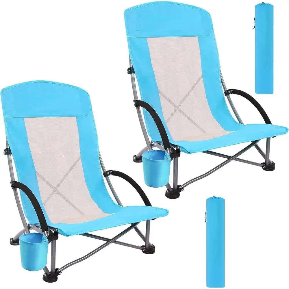 Tragbare 2er-Pack Blaue Strand – Outdoor Camping High Chair Bewertung und Preis