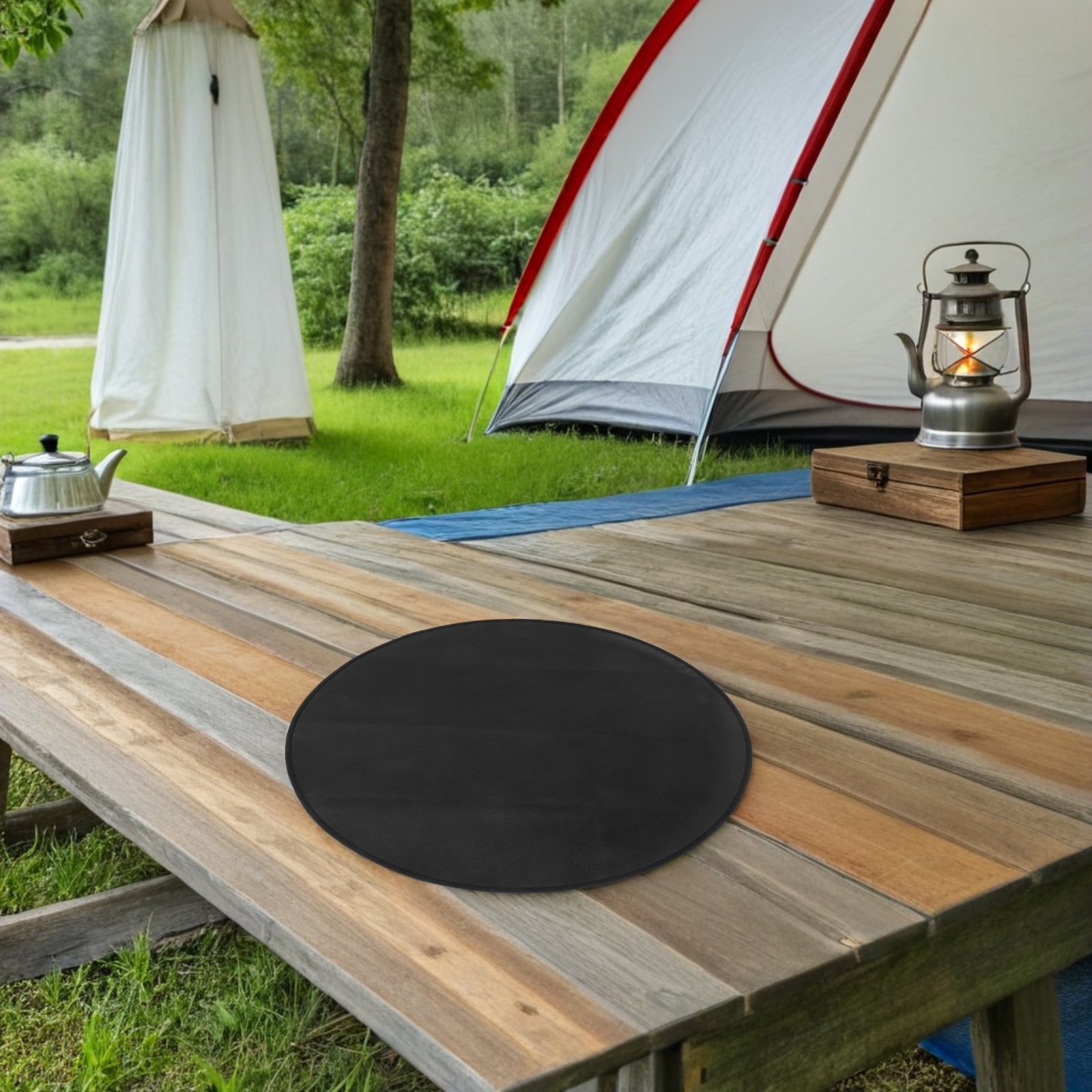 Runde Hitzebeständige Feuerfes – Outdoor Camping Decke Bewertung und Preis