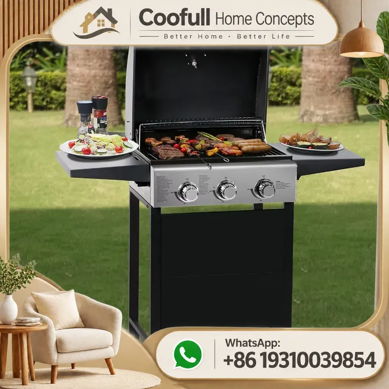 Propangasgrill mit Seitenbrenn – Outdoor Camping Cooking Table Bewertung und Preis