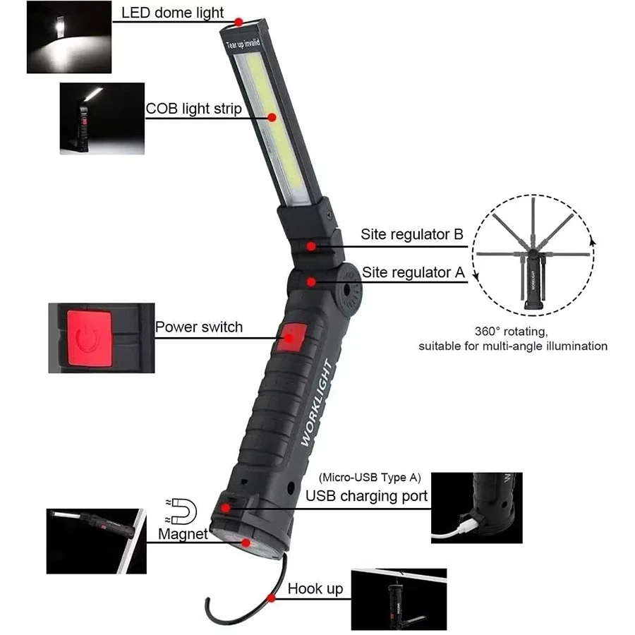 Wiederaufladbare magnetische A – Outdoor Camping Lamp Bewertung und Preis