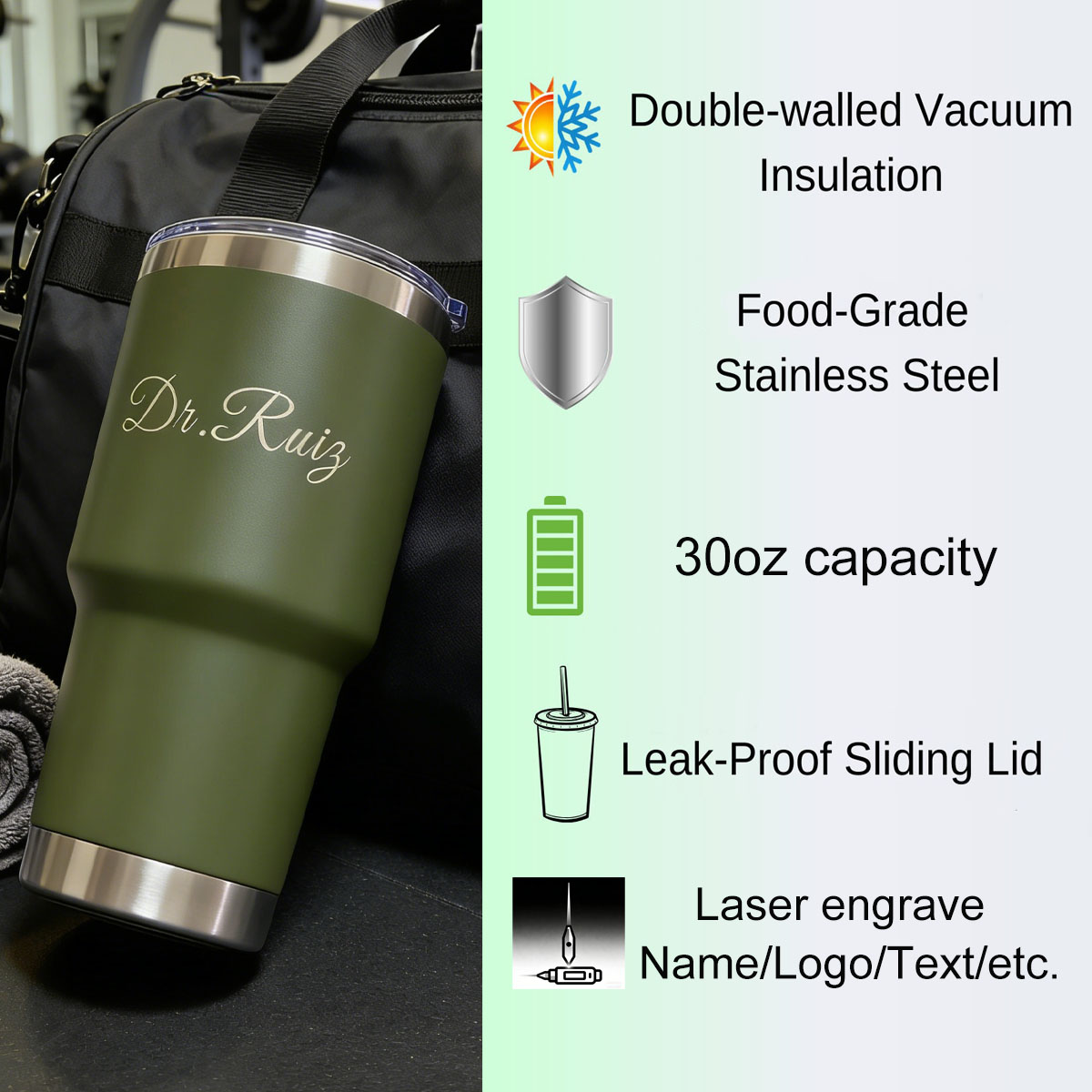 Personalisierter 30 oz Vakuumi – Outdoor Camping Water Tank Bewertung und Preis