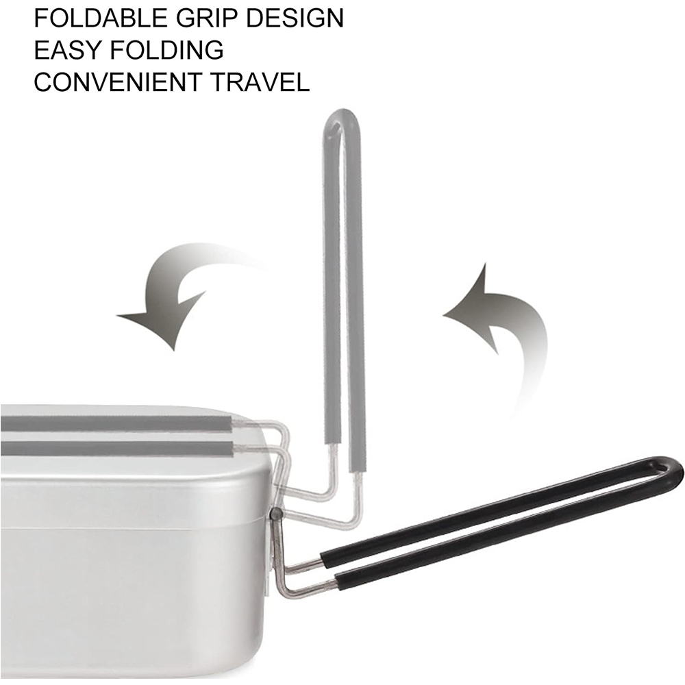 800ML Aluminium Mittagessen Bo – Outdoor Camping Outfit Bewertung und Preis