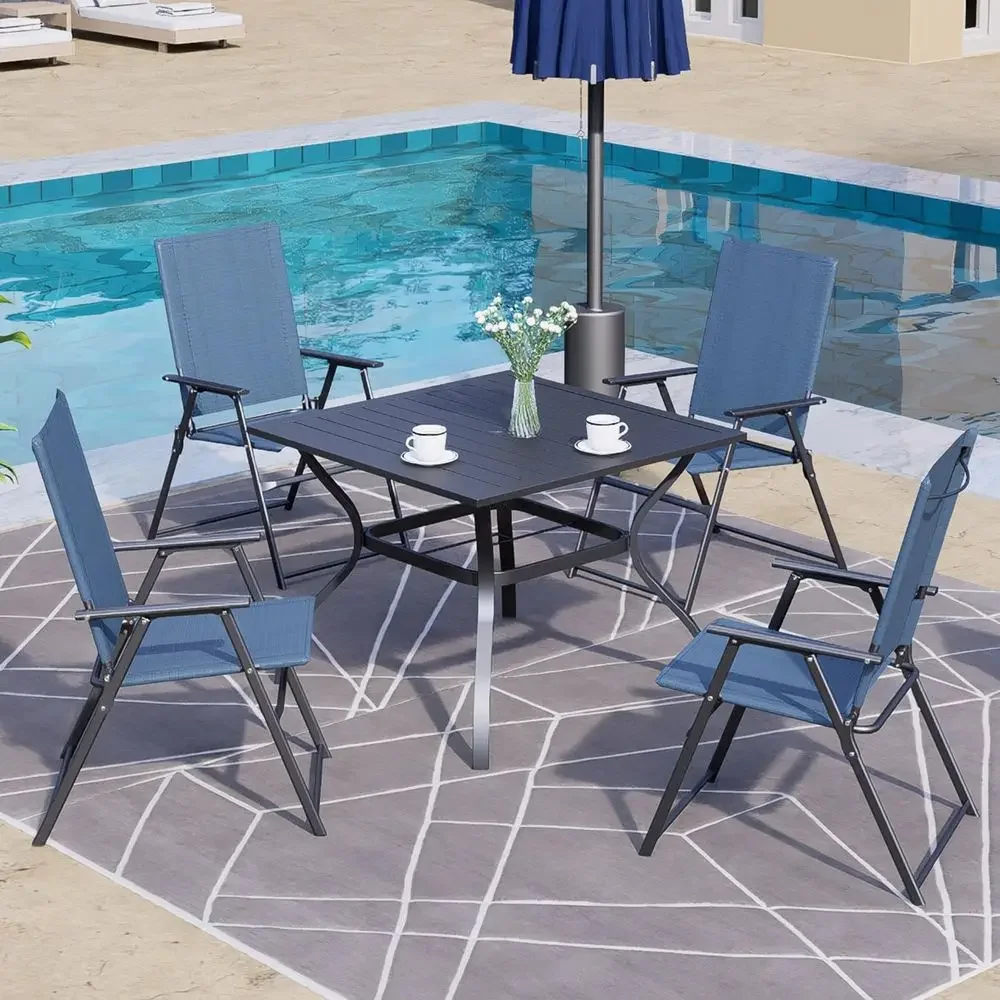 4-teiliges Terrassen-Essgruppe – Outdoor Camping High Chair Bewertung und Preis