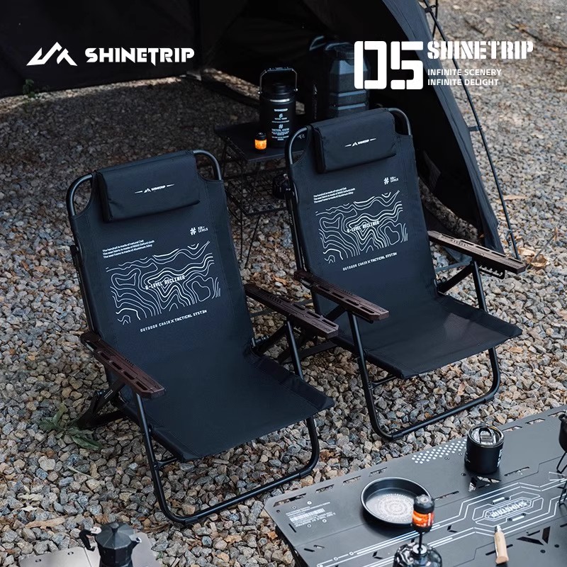 ShineTrip Outdoor-Klappstuhl,  – Outdoor Camping High Chair Bewertung und Preis