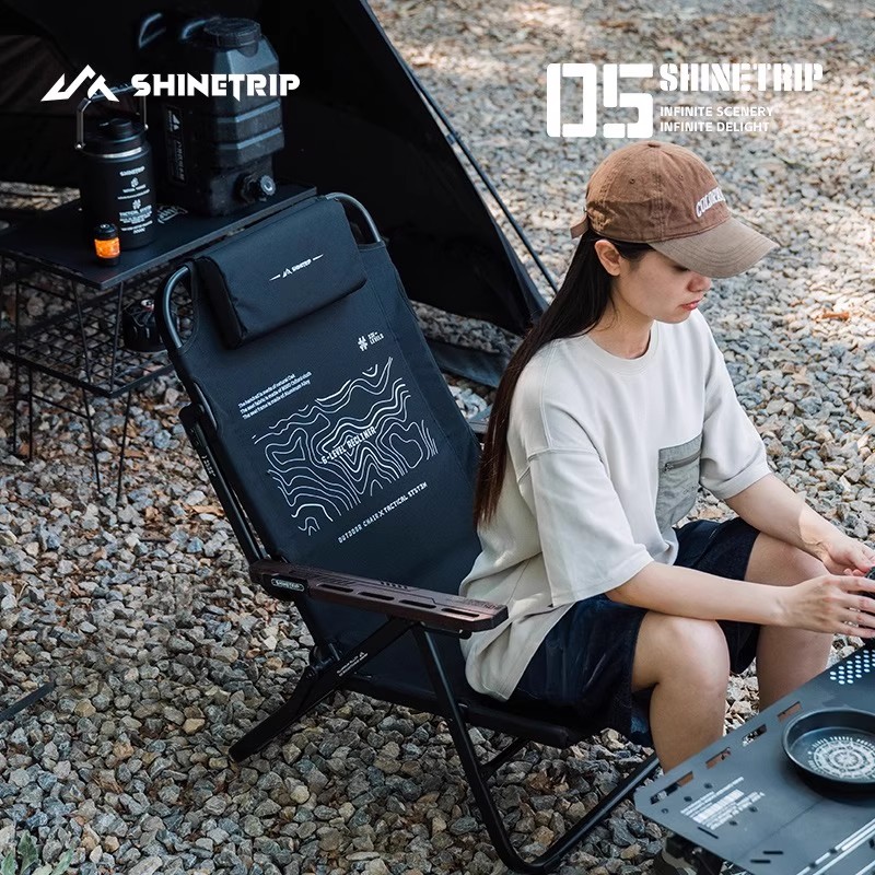 ShineTrip Outdoor-Klappstuhl,  – Outdoor Camping High Chair Bewertung und Preis