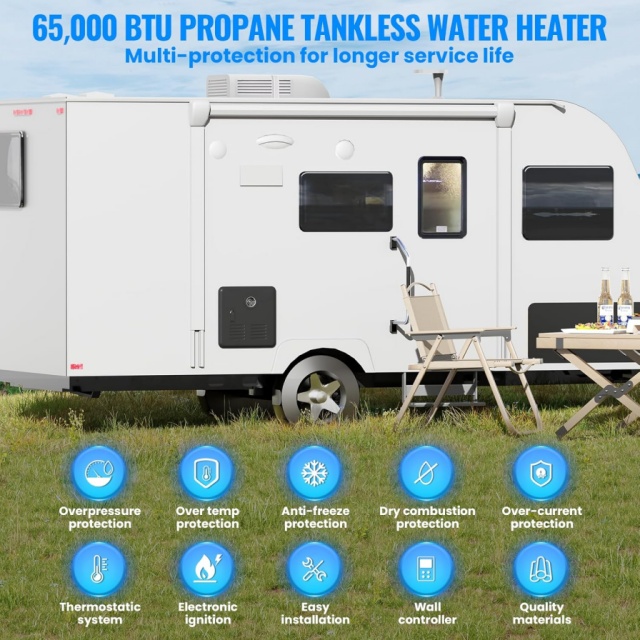 Tragbarer Gas-Durchlauferhitze – Outdoor Camping Showers Bewertung und Preis