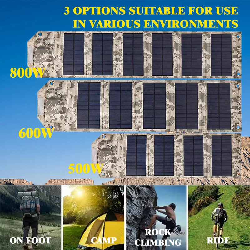 500W-800W Faltbares Solarladeg – Zd Outdoor Camping Bewertung und Preis