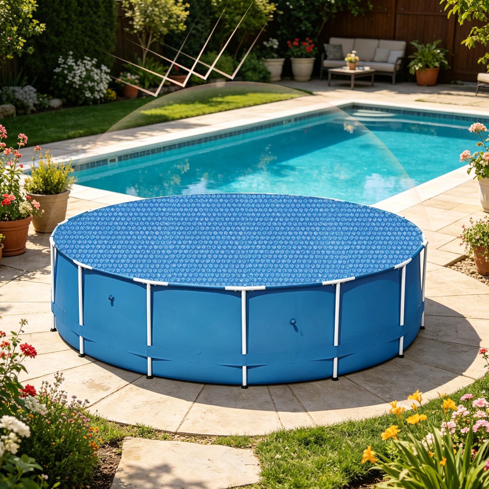 Runde Poolabdeckung, Blasenblo – Outdoor Camping Decke Bewertung und Preis