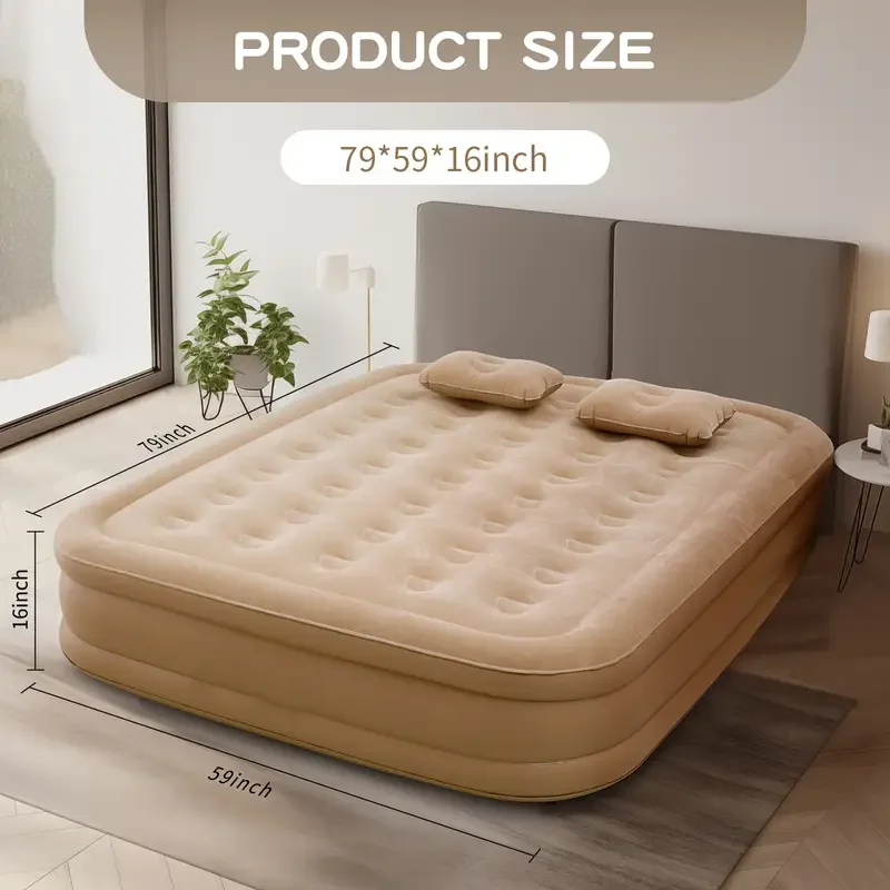 Luxuriöse aufblasbare PVC-Luft – Outdoor Camping Mattress Bewertung und Preis