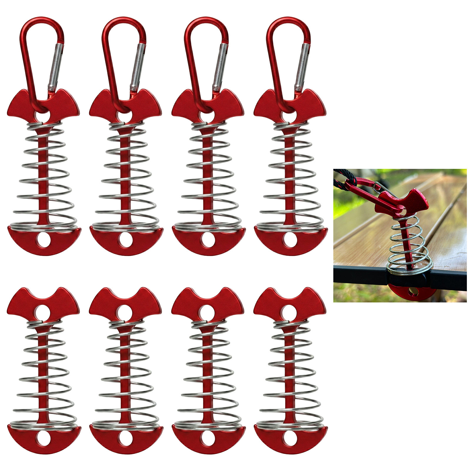8er-Set verstellbare Fischgrät – Outdoor Camping Decke Bewertung und Preis