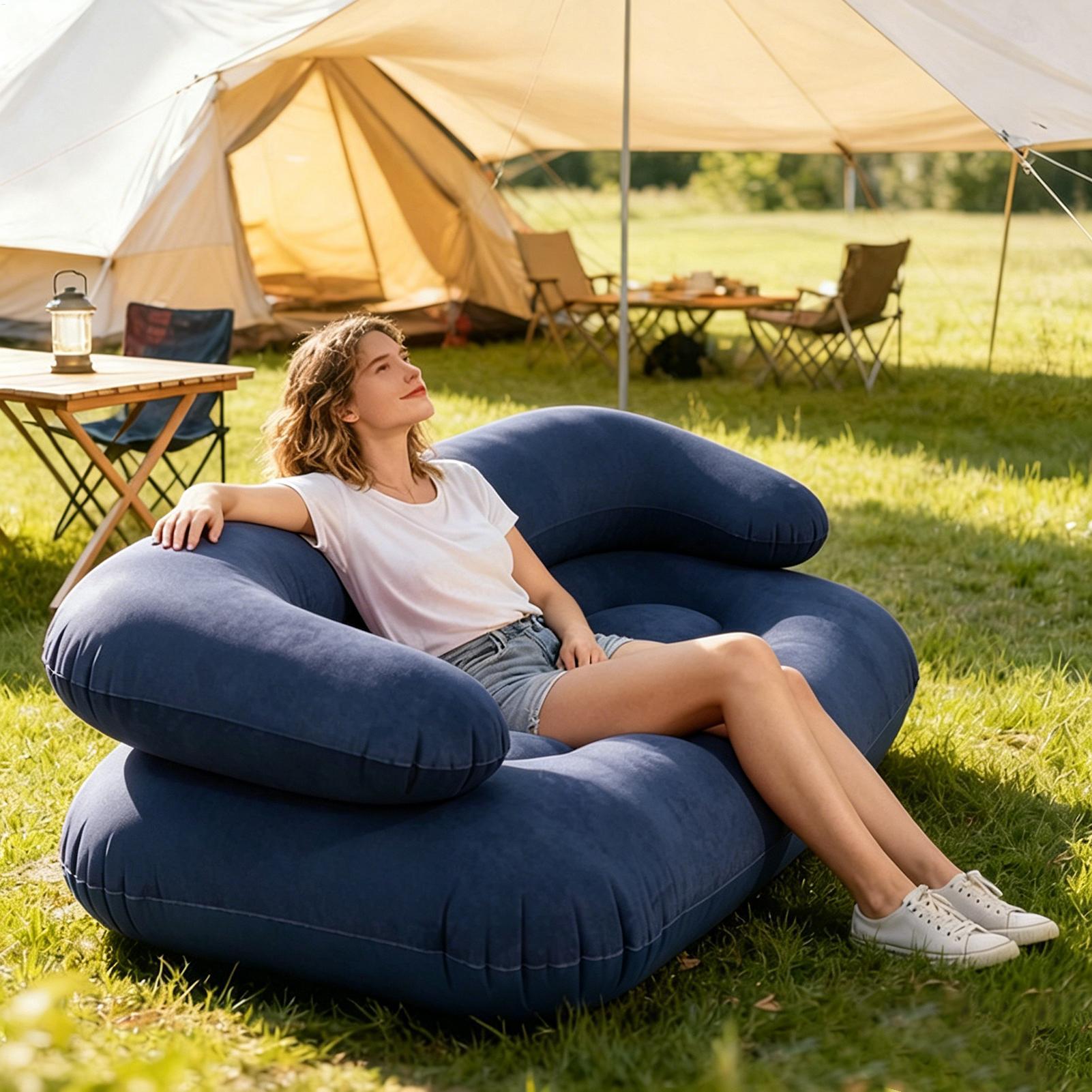 Aufblasbares Sofa für Camping, – Outdoor Camping Decke Bewertung und Preis