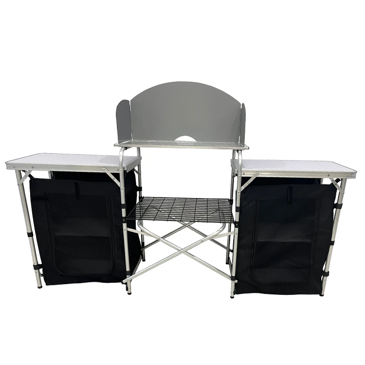 Tragbare Aluminium-Klappküche  – Outdoor Camping Cooking Table Bewertung und Preis